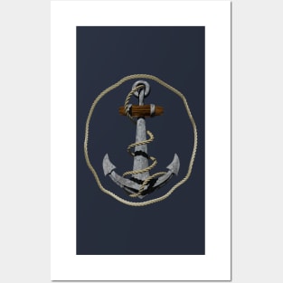 Anchor With Rope Posters and Art